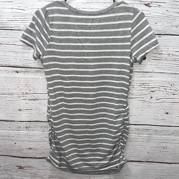 Motherhood Maternity Striped Short Sleeve Tee - Picture 2 of 3